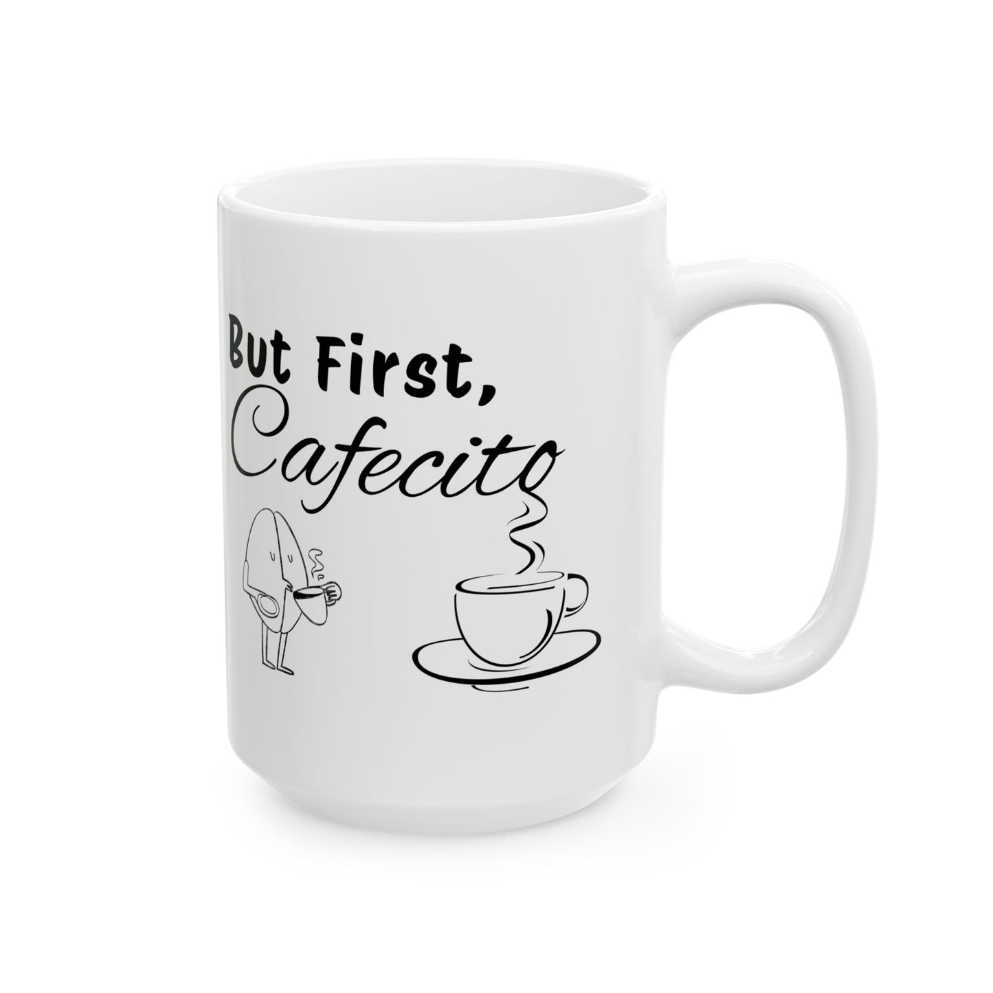 "But First, Cafecito" Spanglish Ceramic Coffee Mug