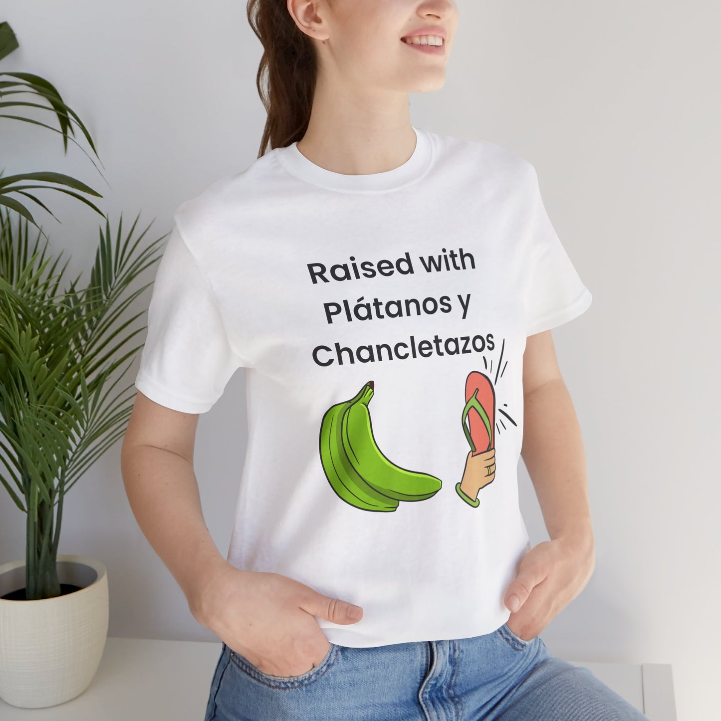 Raised with Plátanos y Chancletazos T-Shirt
