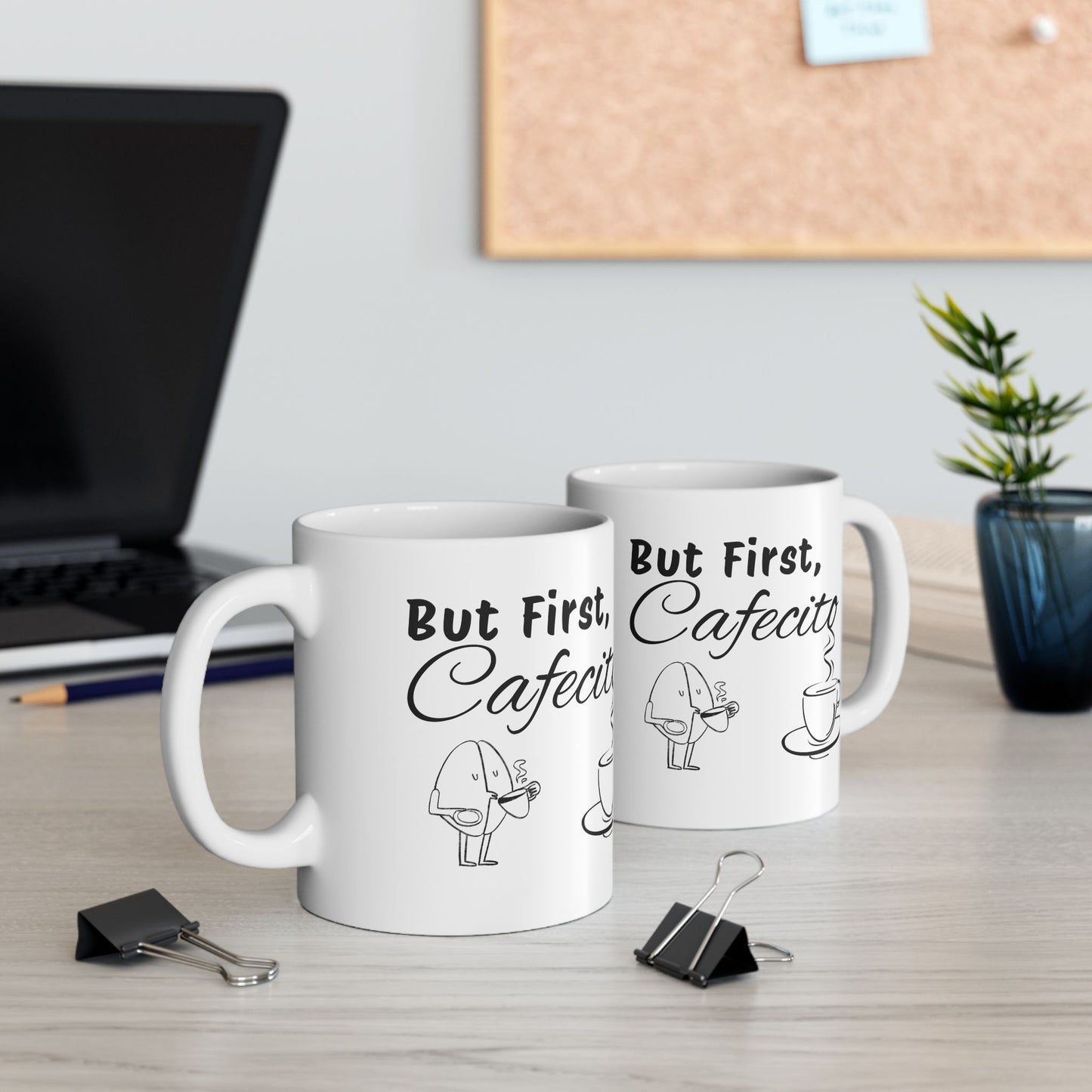 "But First, Cafecito" Spanglish Ceramic Coffee Mug