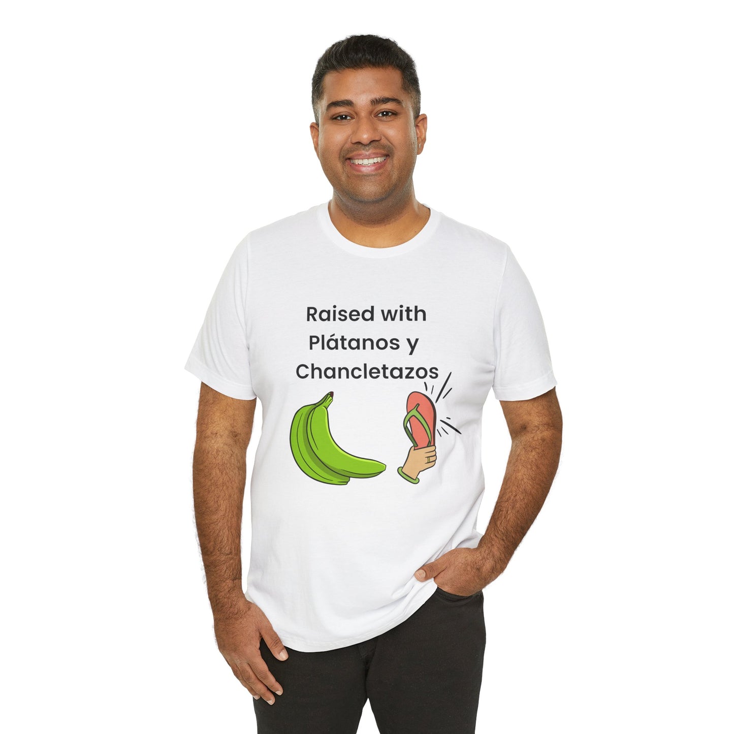 Raised with Plátanos y Chancletazos T-Shirt