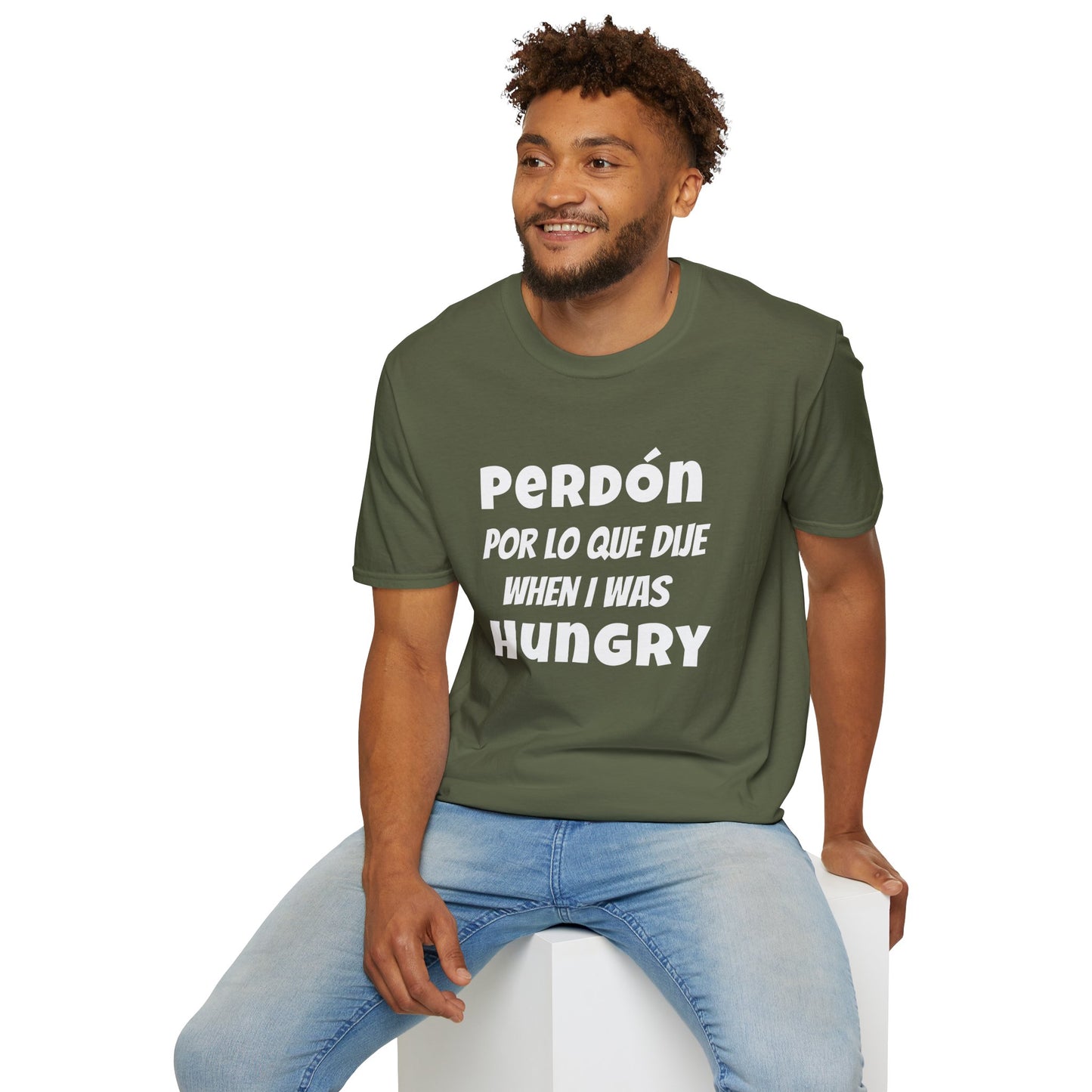 'Perdón Por Lo que Dije When I was Hungry', Bilingual Funny T-Shirt