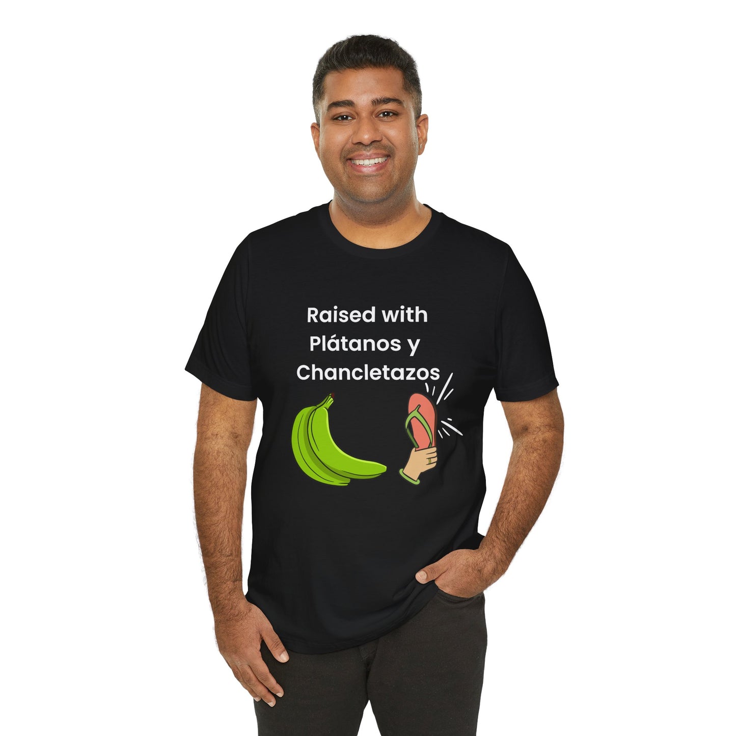 Raised with Plátanos y Chancletazos T-Shirt