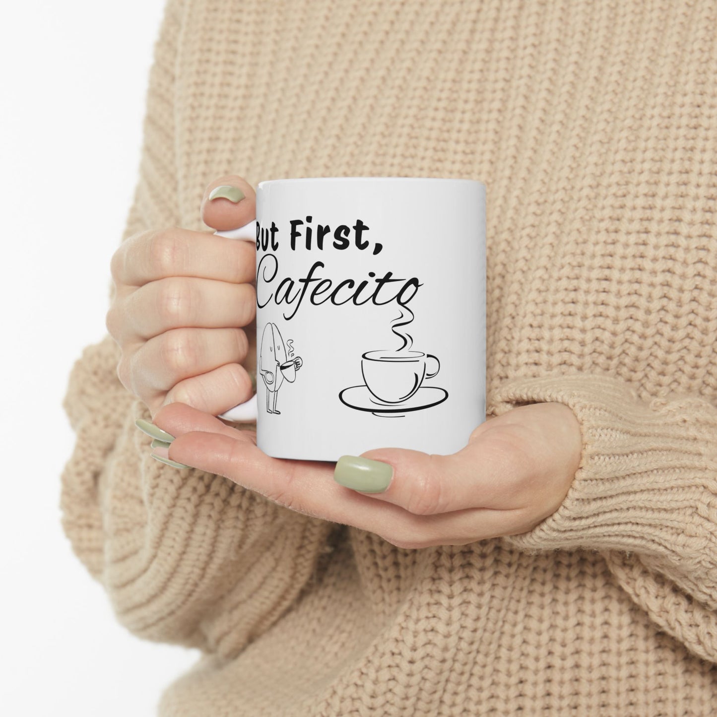 "But First, Cafecito" Spanglish Ceramic Coffee Mug