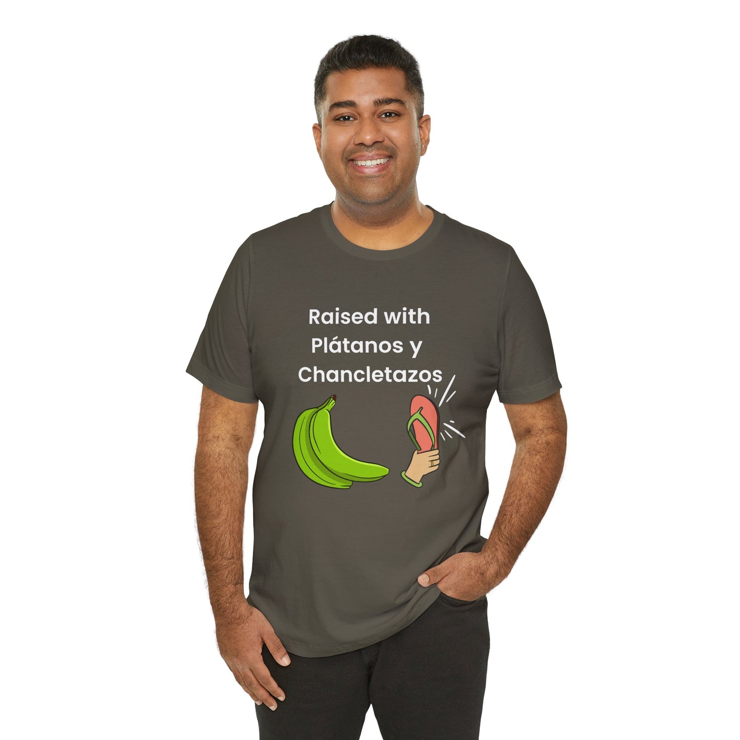 Raised with Plátanos y Chancletazos T-Shirt