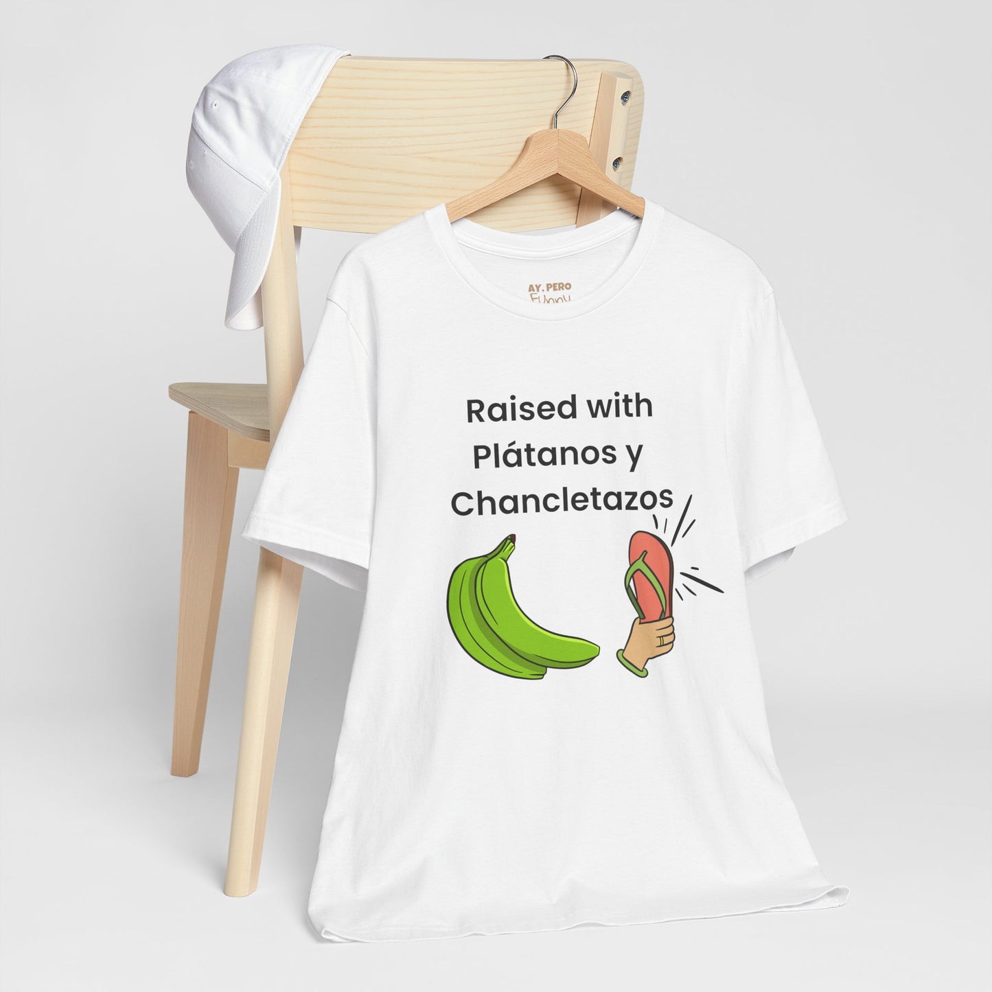 Raised with Plátanos y Chancletazos T-Shirt