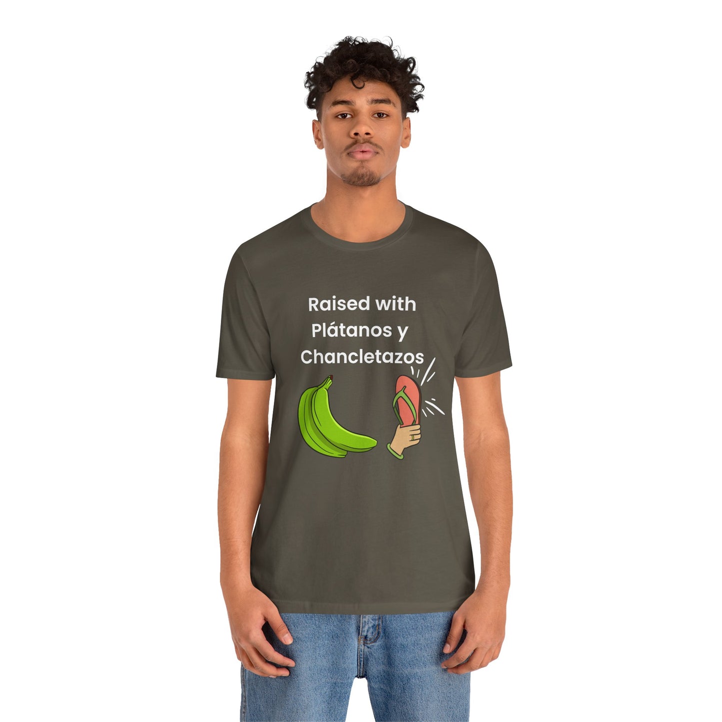 Raised with Plátanos y Chancletazos T-Shirt