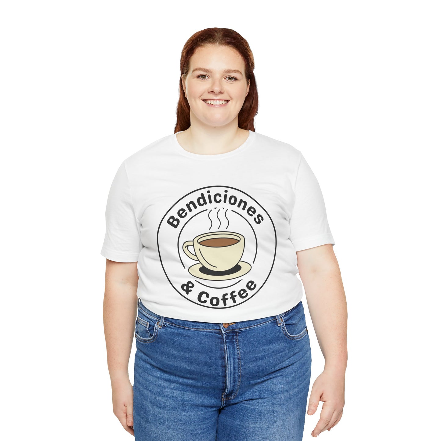 "Bendiciones & Coffee" Funny Bilingual Tee for Coffee Lovers