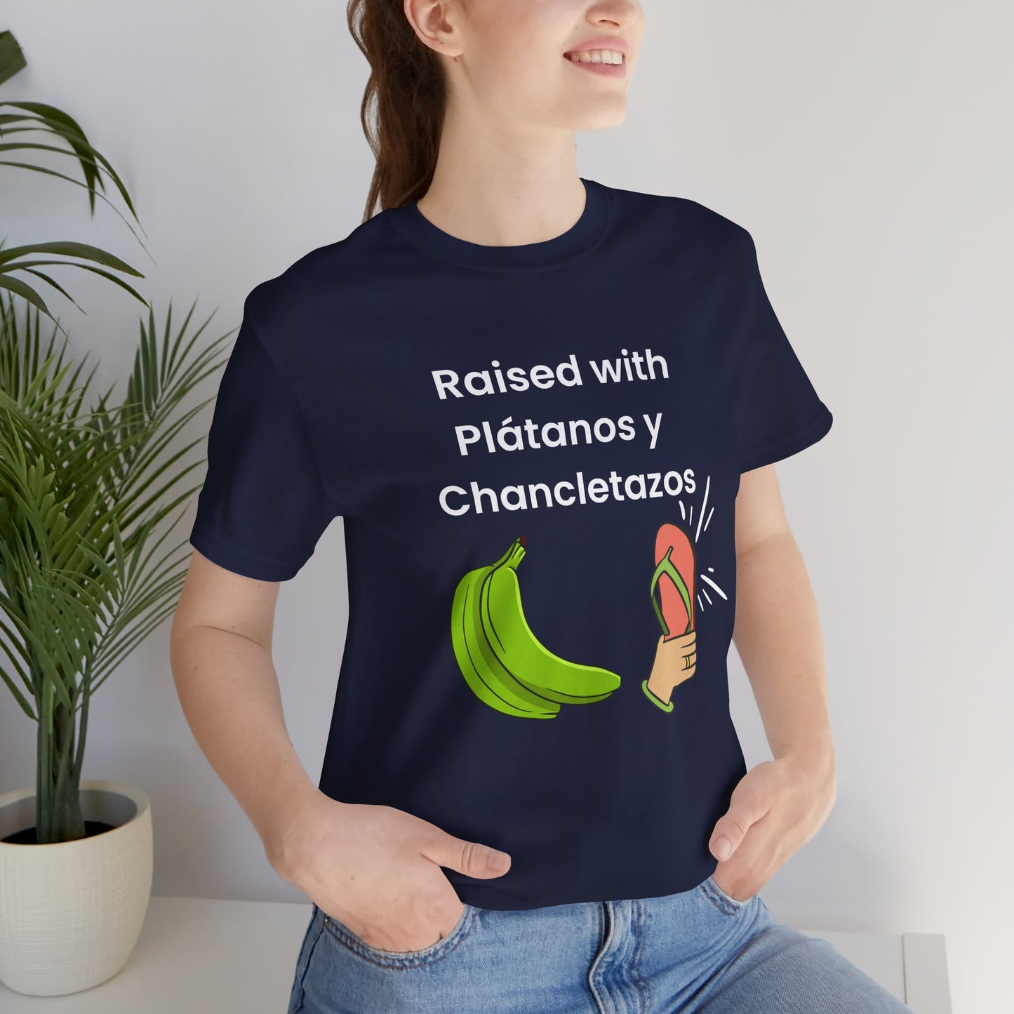 Raised with Plátanos y Chancletazos T-Shirt