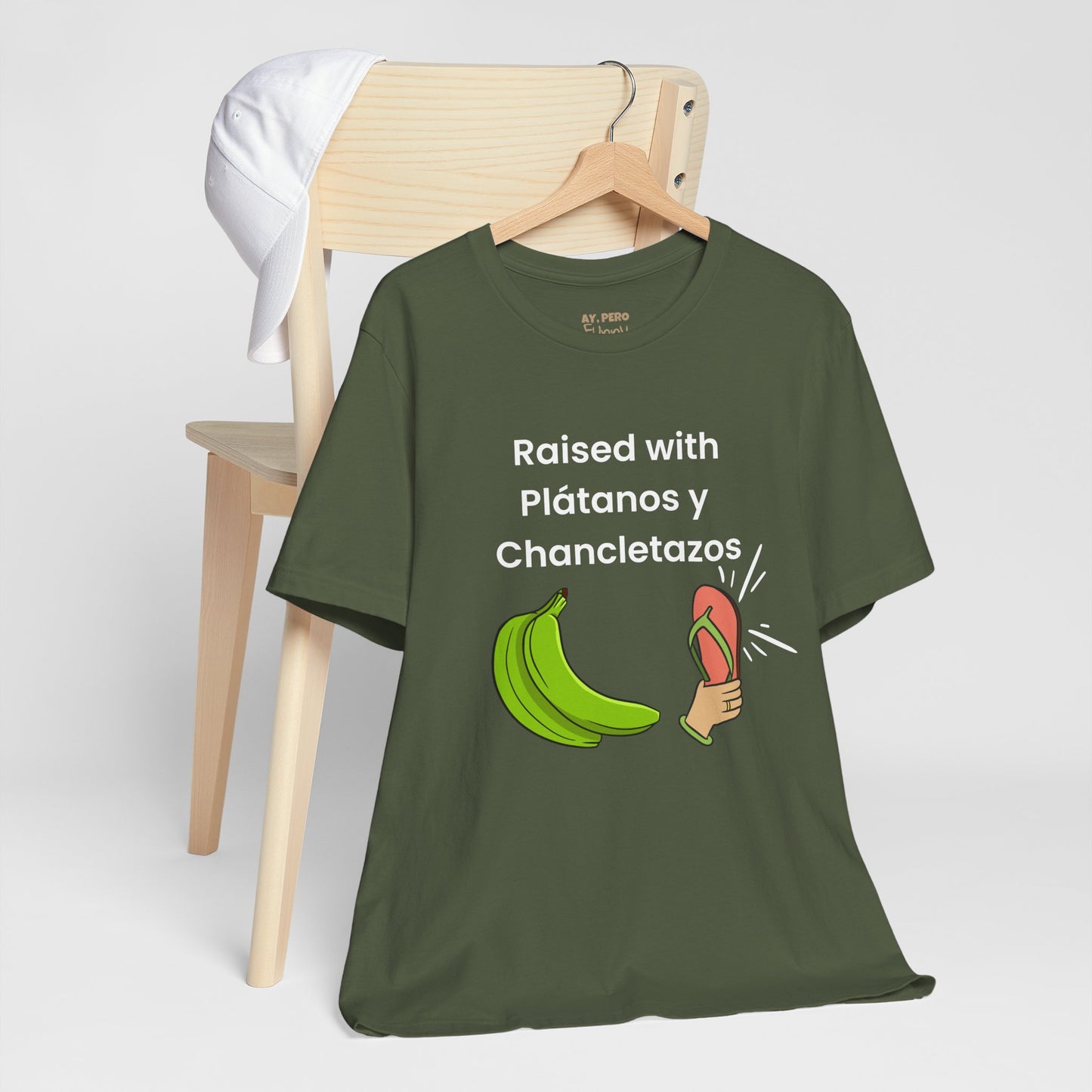 Raised with Plátanos y Chancletazos T-Shirt