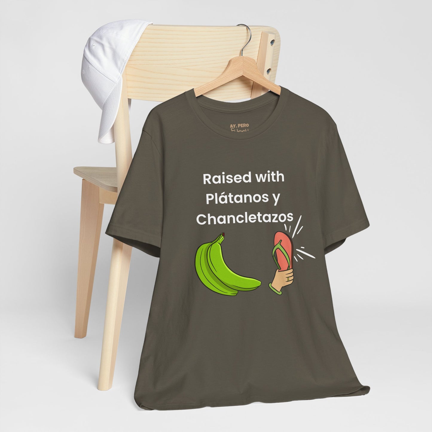 Raised with Plátanos y Chancletazos T-Shirt