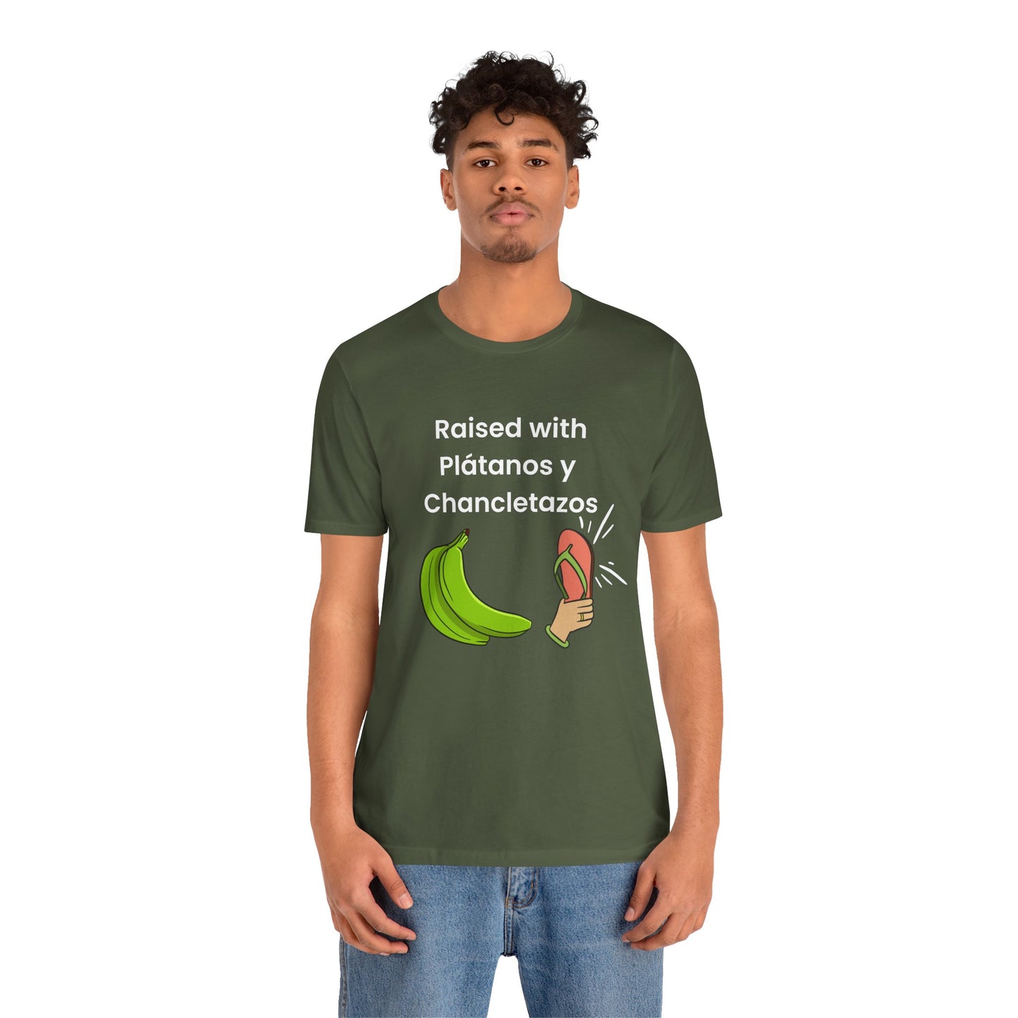 Raised with Plátanos y Chancletazos T-Shirt